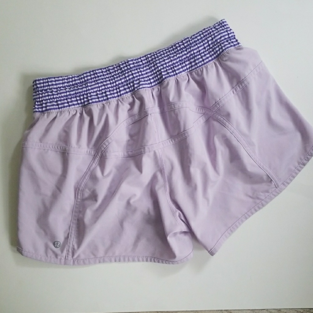 LULULEMON pretty purple tracker shorts - Picture 4 of 6